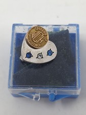 Sisters of Providence WCH Vintage Heart Pin Brooch with Blue and Clear Stones