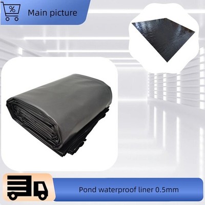 20'*20'(6m*6m) Pond Liner HDPE Black Fish Pond Liner Pad Waterproof Gask
