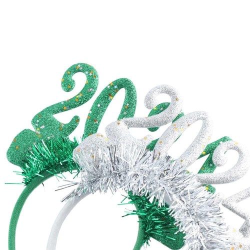 Sequin 2024 Happy New Year Headband Letter New Year Headdress Men - Picture 11 of 12