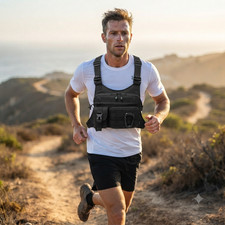 Tactical Chest Bag EDC Sling Pack Running Cycling Hiking Vest Pouch for Unisex