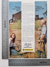 Caterpillar Mining Vintage Industrial Ephemera Magazine Print Ad