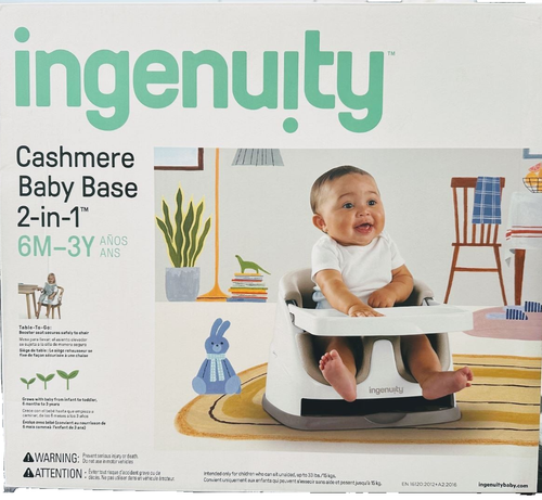 Ingenuity, 2-in-1 babyzitje, voor het voeden en spelen met afneembaar dienblad. turquoise