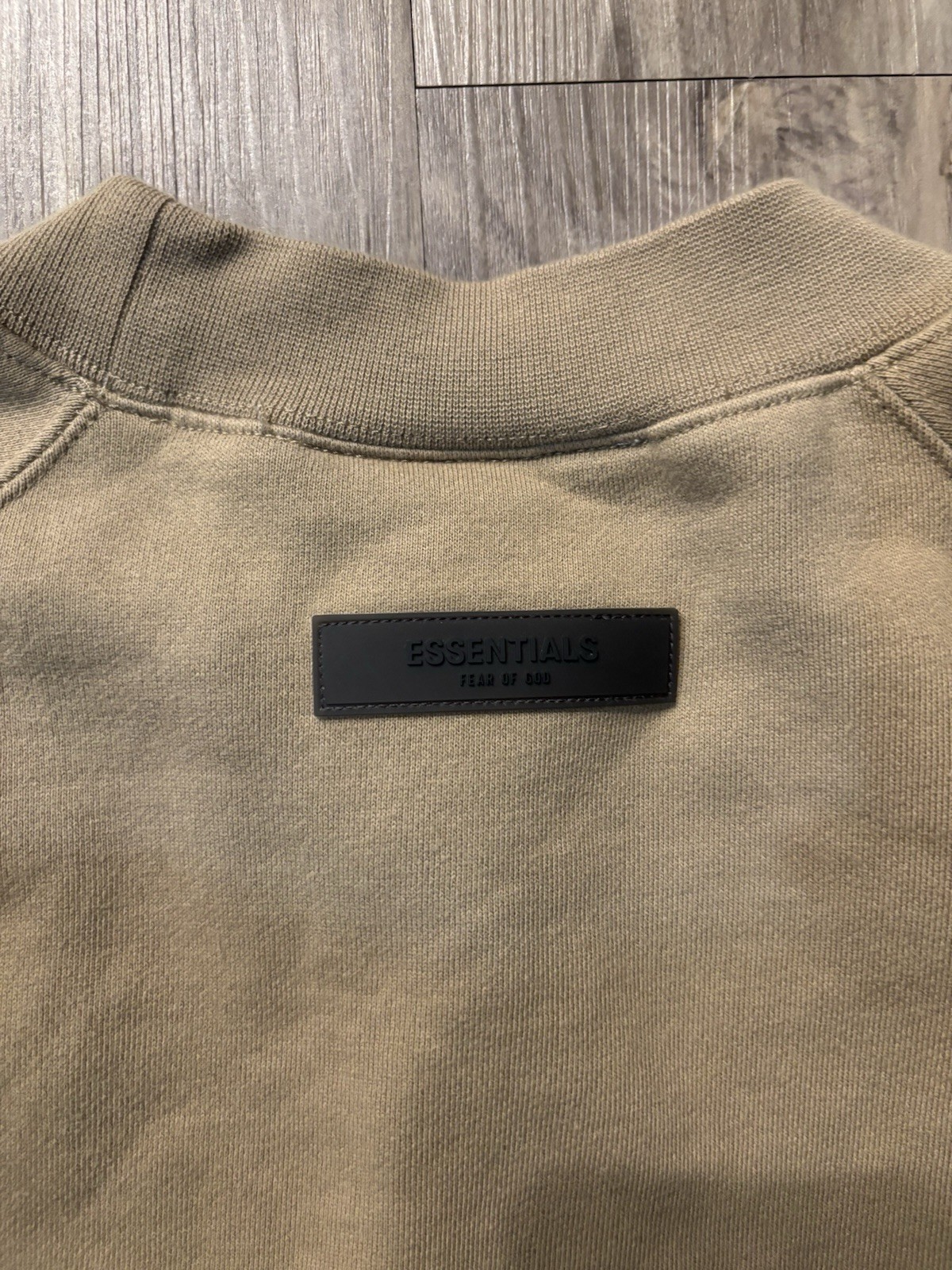 Essentials Beige Crewneck Pullover Sweatshirt Men… - image 4