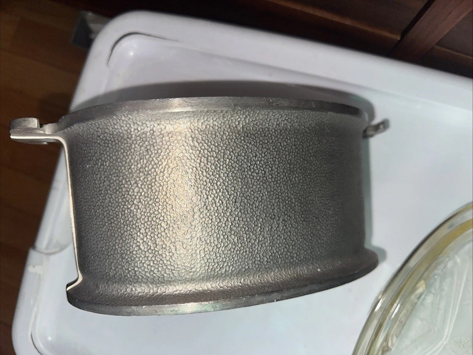 Guardian Service Vintage Cast Aluminum Oval Dutch Oven Roaster w/Glass ...