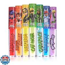 Miraculous 7pc Lip Gloss Set - Zag Heroez Lipgloss Collection Fea