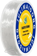 0.8mm Clear Elastic String 200ft – Stretch Cord for Beading & Jewelry Making 