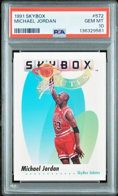 Michael Jordan Basketball Grade 10 1991-92 Season Sports Trading