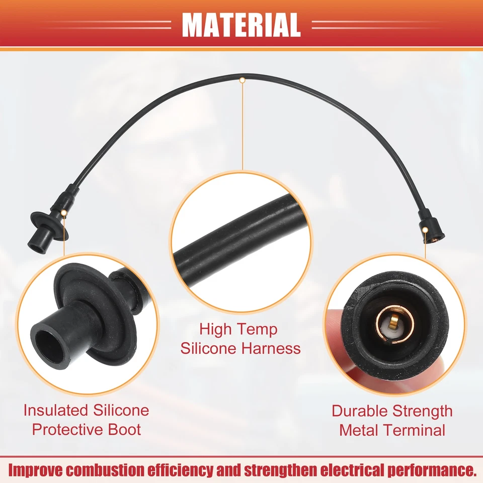 5 Pcs Spark Plug Wire Ignition Coil Cable No.111998031A for VW Beetle Karmann - image 4 of 4