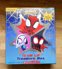 Disney Jr Spidey His Amazing Friends 4 Interactive Books Team Up Treasure Box