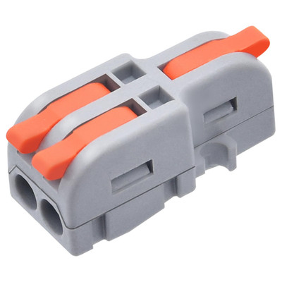 20Pcs Lever Wire Connectors, 1 in 2 Out DIY Mini Splicing Compact Splitter Docki