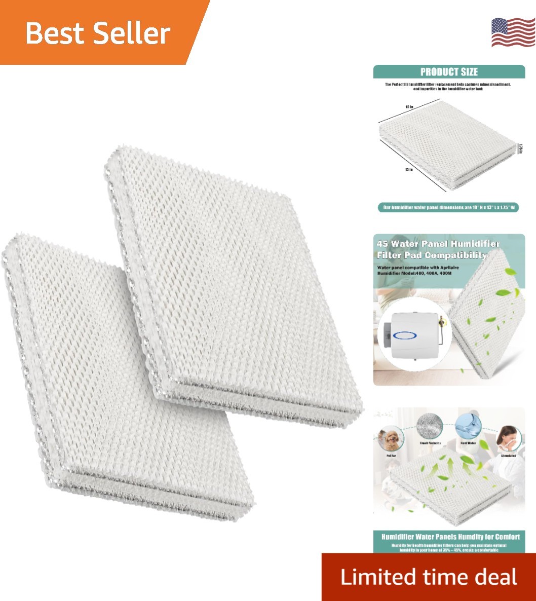 Pad Replacement For Aprilaire Models &ndash; 2 Pack Included