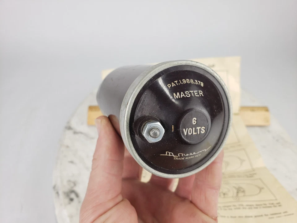 Bobina de encendido maestra Mallory de 6 voltios de colección - baquelita Street Hot Rat Rod Foto 3 de 4