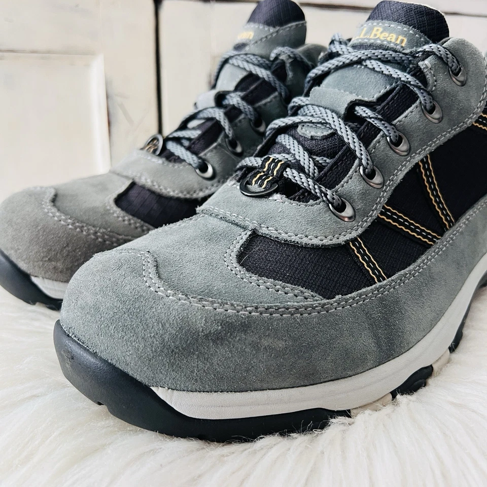 L.L. Bean Tek 2.5 Waterproof Trail Hiking Shoes Boots Mens 13 Med Gray / Blue - Image 2 of 4