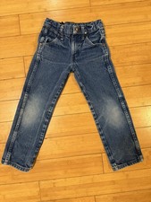 Wrangler 1013MWZJP Kids Jeans Size 6 Reg Adjustable Waist Denim Straight Youth