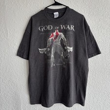 Vintage 2007 God of War Kratos PS2 Video Game Promo T-shirt XL