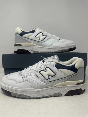 New Balance 550 Navy Maroon White Natural Indigo BB550PWB Men's Size 10