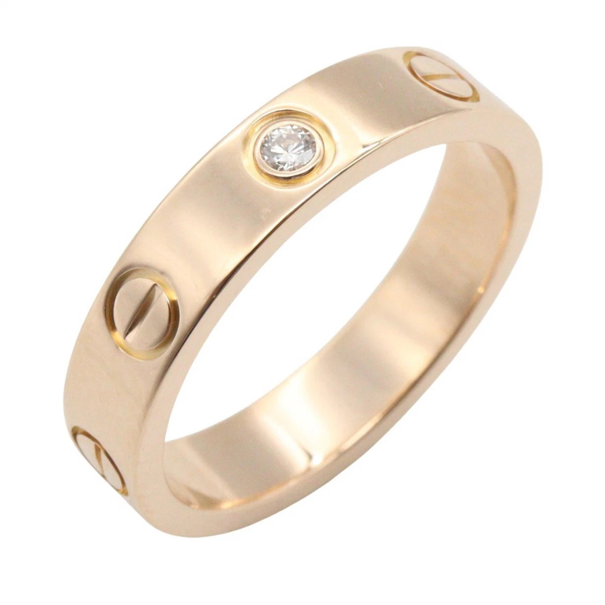 Cartier Diamond Pink Ring Rose Gold Fine Rings for sale | eBay