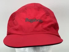 Vtg COLUMBIA BUGABOO LIGHTWEIGHT NYLON Baseball HAT Red USA Made Large Gorp 90s
