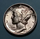 1941 Mercury Dime - BU - 90% Silver Winged Liberty 10¢