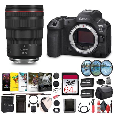 Canon - EOS R5 Mark II Mirrorless Camera, 45MP, Full-Frame Hybrid Camera, 8K