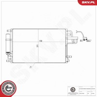 Esen SKV Kondensator Klimaanlage Aluminium Mit Trockner FüR KIA Sportage