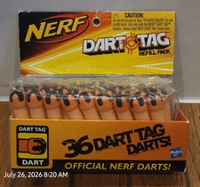 NERF Dart Tag Refill Pack 36 Dart Tag Darts Official Nerf Darts 2009 SEALED