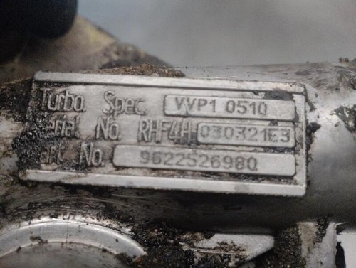 9622526980 turbolader at CITROEN BERLINGO 2.0 HDI CAT RHY rectp4439765