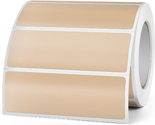 Thermal Labels Khaki 3 X 1 Inch Vinyl Printer Sticker 500 PCS