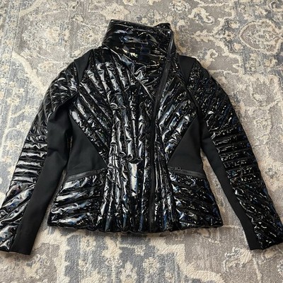Blanc Noir Holographic Black  Motion Panel Puffer XS/S