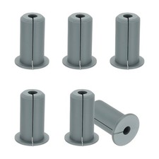 6 Pcs 3/4" Wall Grommet Cable Routing Kit for 0.3" 7.5mm Hole Gray