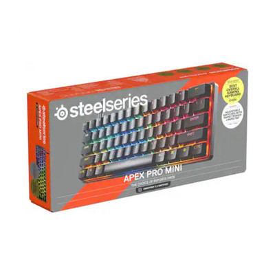 SteelSeries Apex Pro Mini RGB Gaming Keyboard OmniPoint 3.0, USB-C, Aluminum