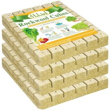 192 Rockwool Cubes for Hydroponics & Soilless...