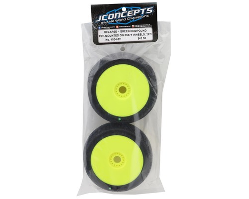 JConcepts Relapse vormontierte 1/8 Buggy Reifen (gelb) (2) - Bild 4 von 8
