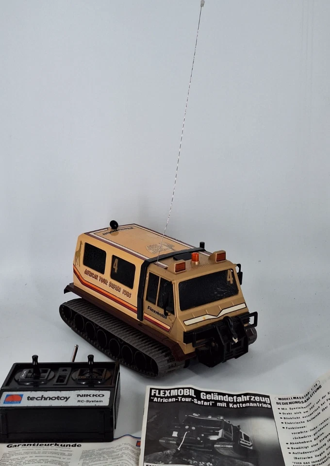 Rarität - NIKKO African-Safari-Tour Kettenfahrzeug RC – Vintage Sammler 1984 - Bild 4 von 4
