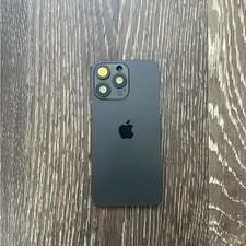 Apple iPhone 15 Pro Max Black Back Glass w/ Logo Magnet Cover