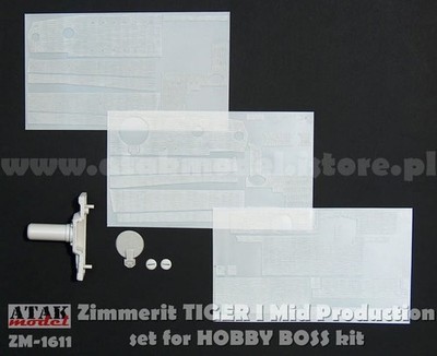 Atak 1/16 Tiger I Mid Production Zimmerit set for Hobby Boss kits