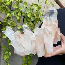 7.2LB Natural white crystal cluster point mineral specimen Chakras Healing