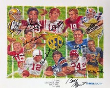 1998 Living Legends of SEC Football Signed 16