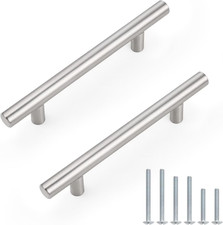 30 Pack Hole Centers 96Mm 3-3/4Inch Brushed Nickel Cabinet Pulls Stainless Ste