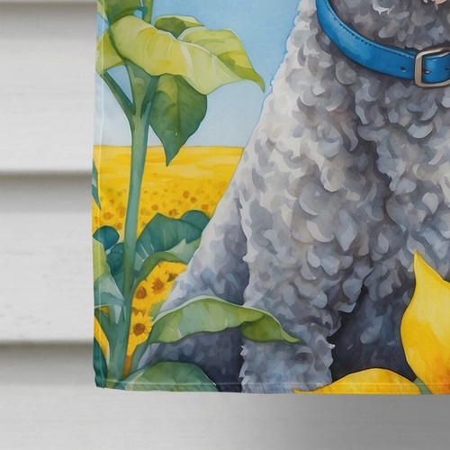 Caroline's Treasures Bedlington Terrier in Sunflowers House Flag DAC6021CHF - 第 4/7 張圖片
