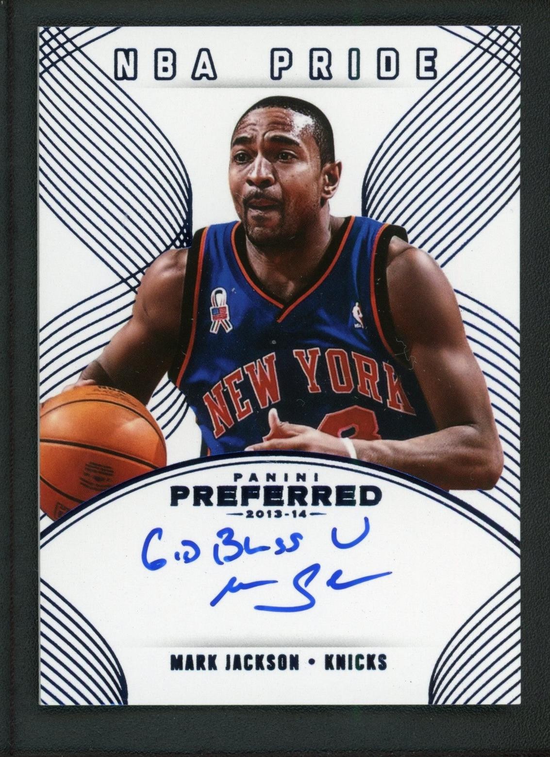 2013-14 MARK JACKSON 10/15 AUTO PANINI PREFERRED NBA PRIDE AUTOGRAPHS
