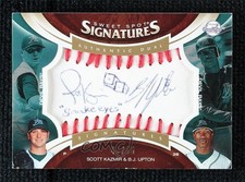 2006 Sweet Spot Update Dual Signatures 46/55 BJ Upton Scott Kazmir Auto 3c7