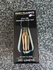 Funky Filaments St64led Dimmable Gold Tint Light Bulb