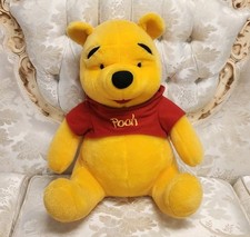 Vtg Mattel Walt Disney Jumbo Plush Seated Winnie The Pooh Bear