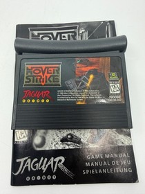 Hover Strike Atari Jaguar Cartridge Boxed With Manual & Overlay 64 Bit Shooter