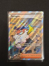 Pokémon TCG Tarragon Allenatore-Sostenitore Full Art Holo Card 116/088 Inglese