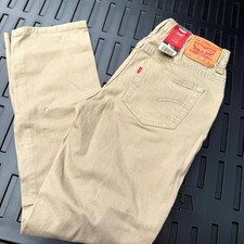 Levi's Pull-On Pants Boy's Khaki Denim Stretch Comfort Waist Slim Fit Sz 14 NWT