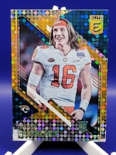 Trevor Lawrence 2021 Donruss Elite Orange /49 Disco RC Rookie Jaguars Clemson