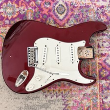 1991 Fender American Standard Stratocaster Body FULLY LOADED Midnight Wine Strat