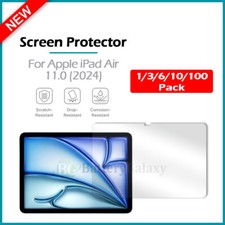 1-100 Lot LCD Ultra Clear HD Screen Protector for Apple iPad Air 11.0 2024